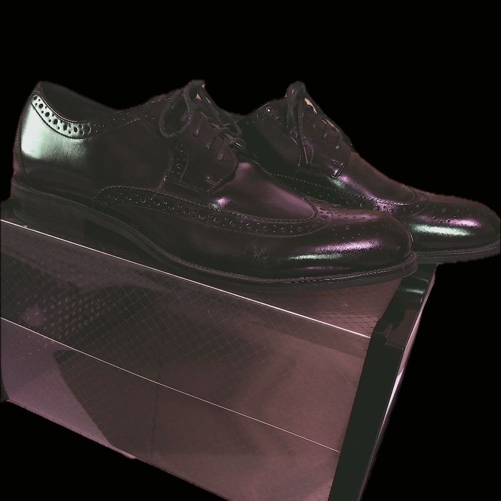 Stacey Adams Brogue Style blk sz 11